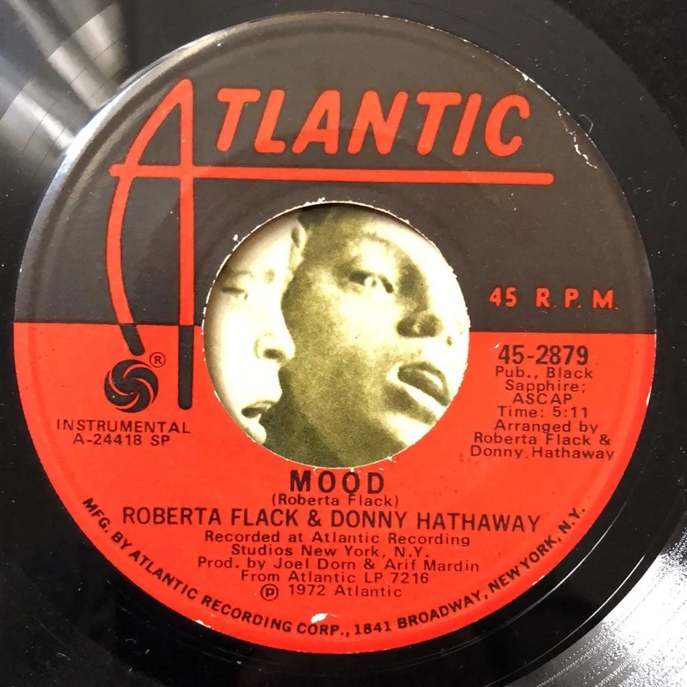 Roberta Flack Where Is The Love/Mood Vinyl 45 Record '72 - Picture 4 of 4